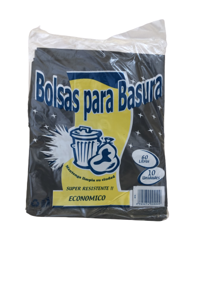 Bolsa de Basura Negra de 60 litros | La Casa Del PH - Distribuidor Puntual,  Productos de Limpieza, Seguridad y Tecnologia.