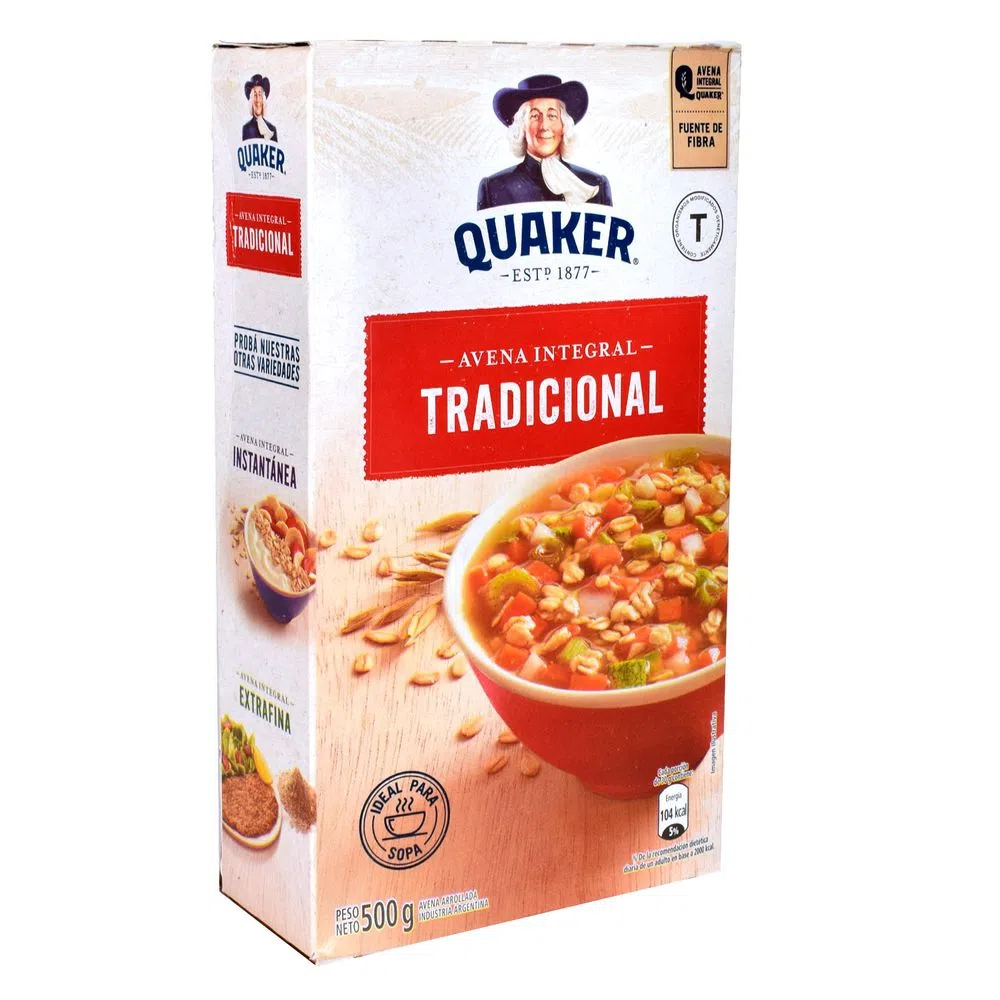 AVENA TRADICIONAL QUAKER 800 GRS. | Casa Yugovich